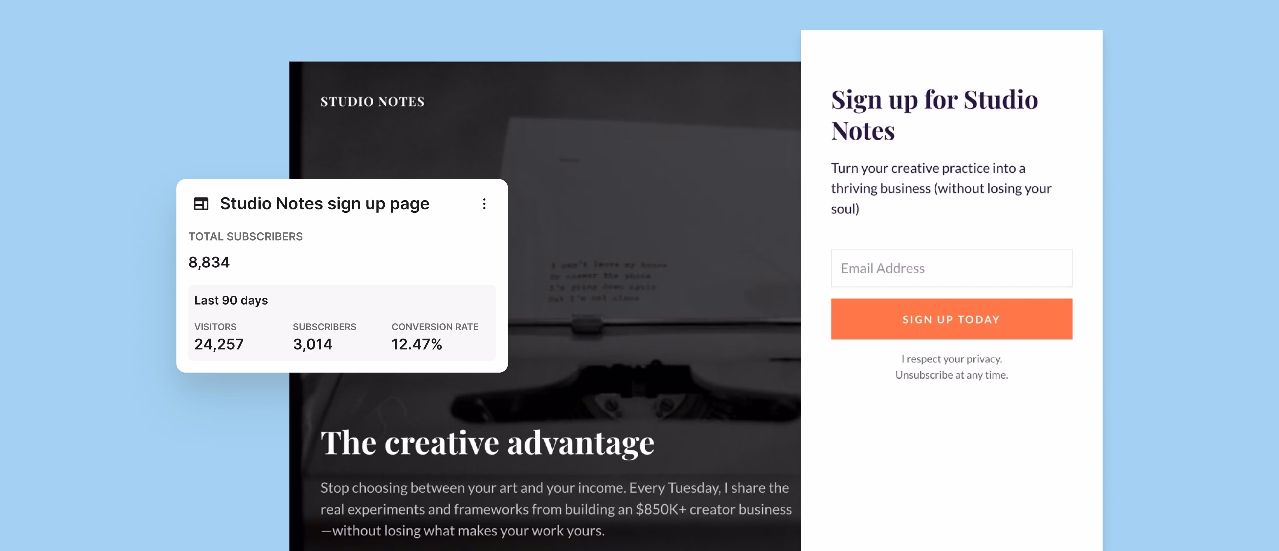 Grow feature screenshot