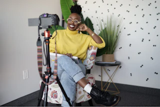 Creating her own colors